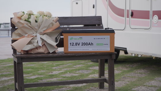 volt Marine Rv Battery do armazenamento de energia solar 12 do campista da bateria do barco de 12.8V 100ah 200ah Lifepo4